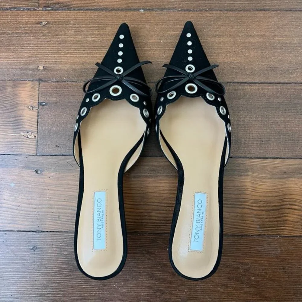 [NEVER WORN] Tony Bianco - Kae Black Suede Heels - Picture 3 of 4